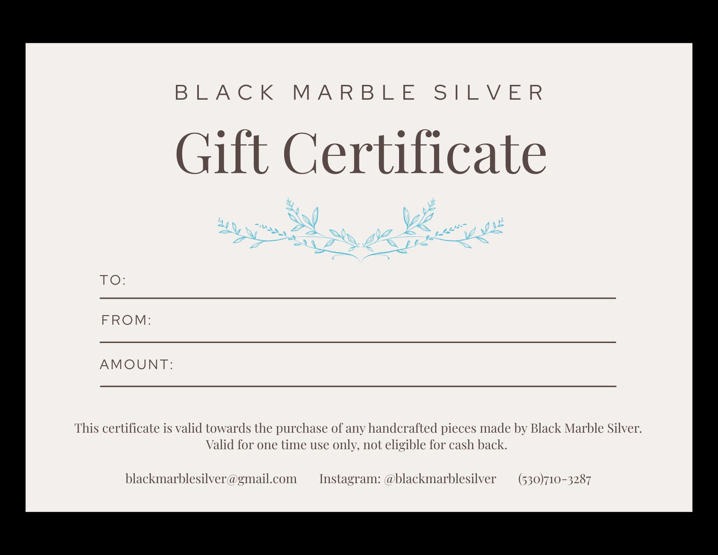 Gift Certificate