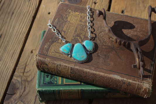 3 Stone Statement Royston Necklace