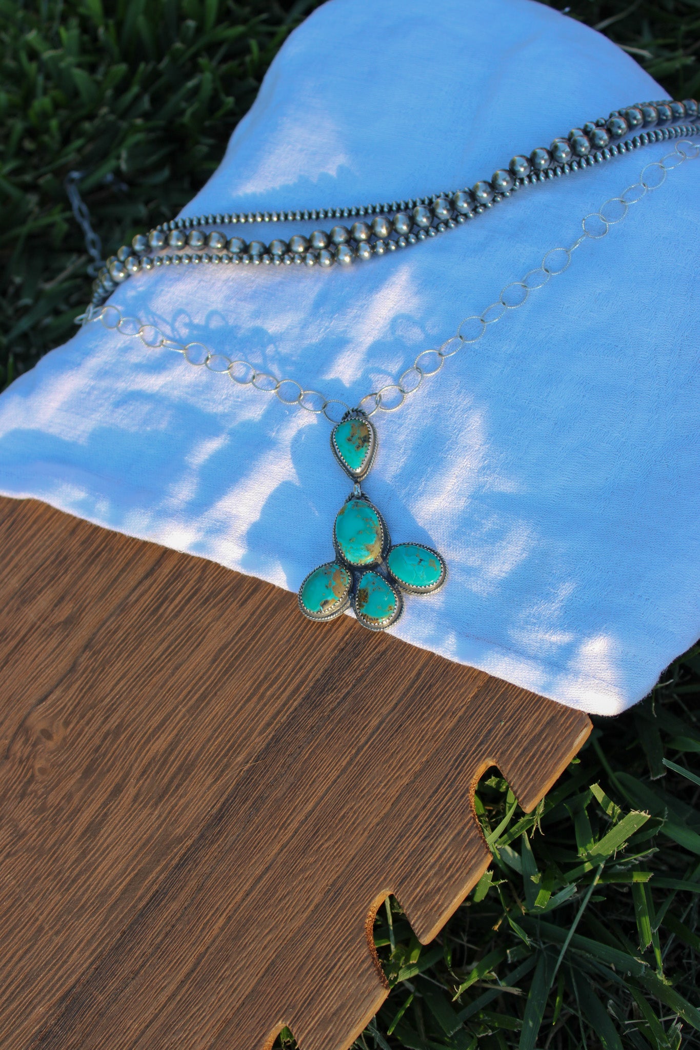 5 Stone Statement Necklace
