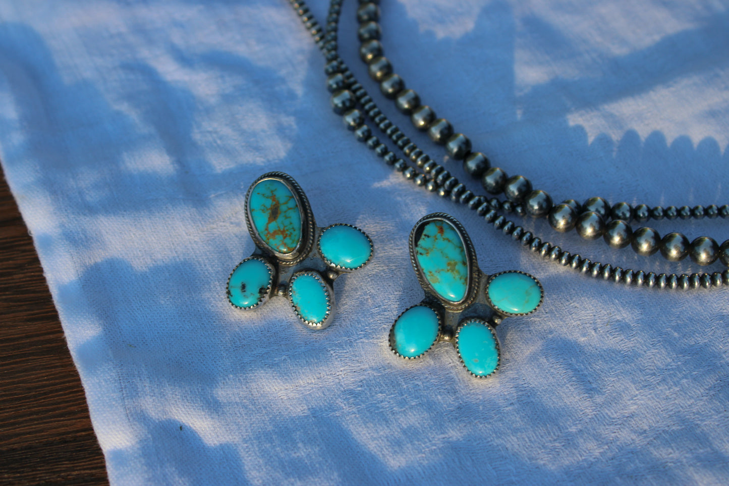 4 Stone Statement Earrings