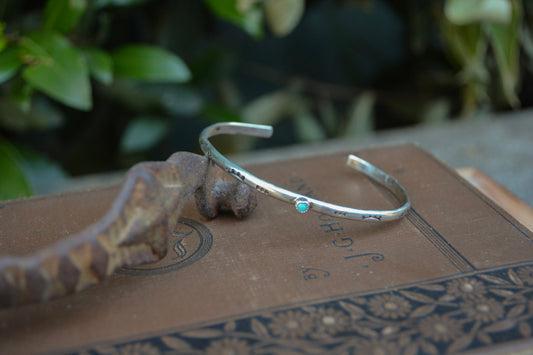 Dainty Single Stone Cuff