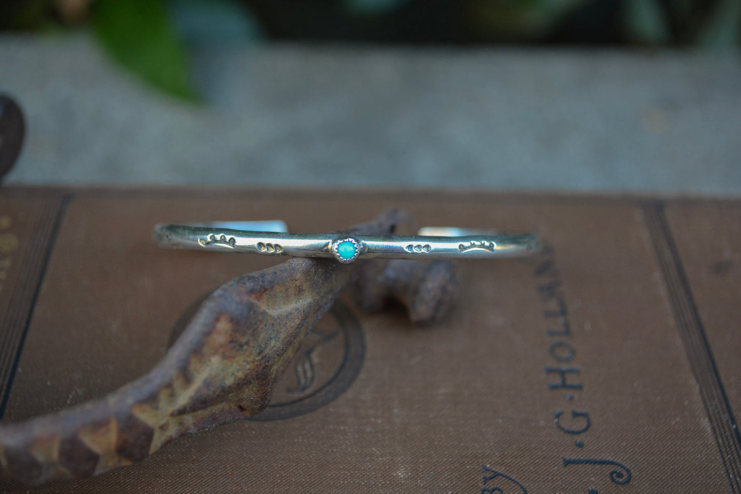 Dainty Single Stone Cuff