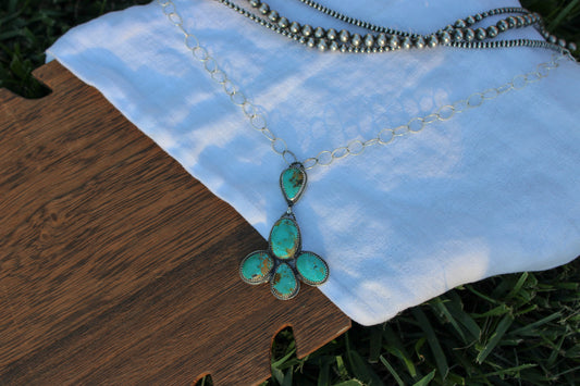 5 Stone Statement Necklace