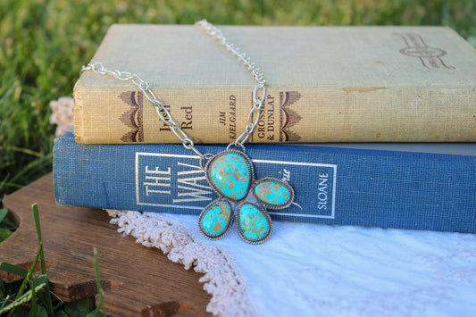 4 stone statement necklace