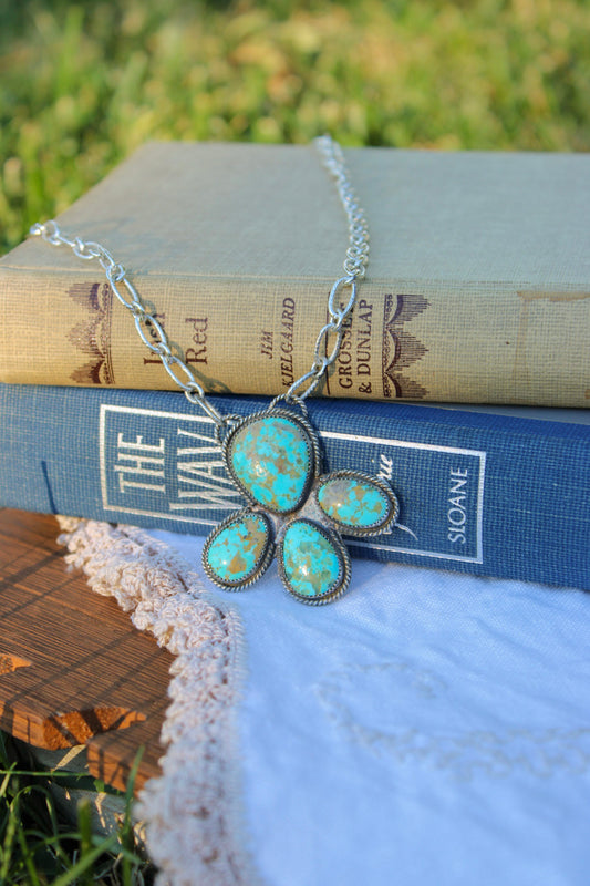 4 stone statement necklace